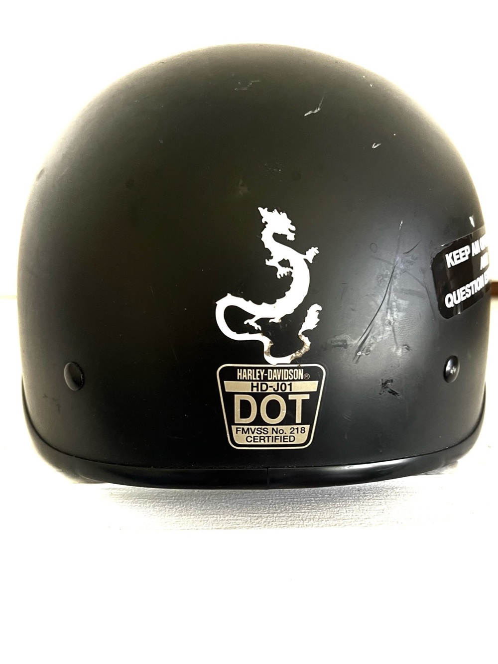 Harley-Davidson Overdrive Low Profile Half Helmet (HD-J01) Sz L 7 3/8- 7.5”